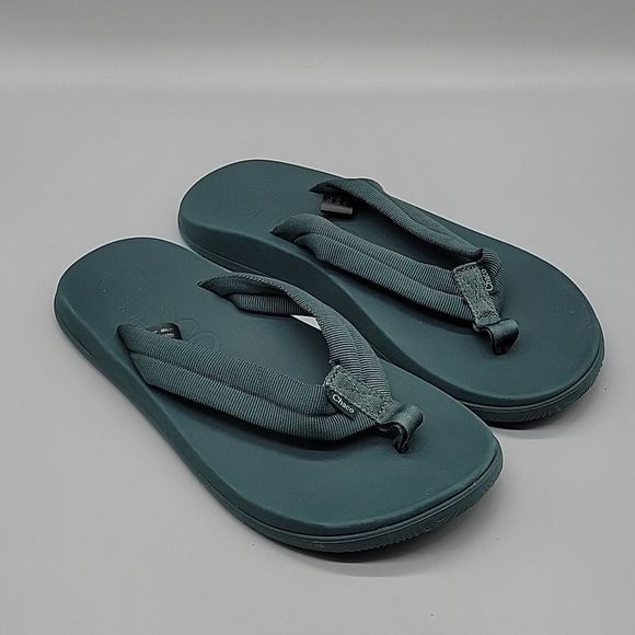 Chaco Other - Chaco Mens Tube Pine Green Flip Flops Thong Hiking Outdoor Adventure Fit Sandals